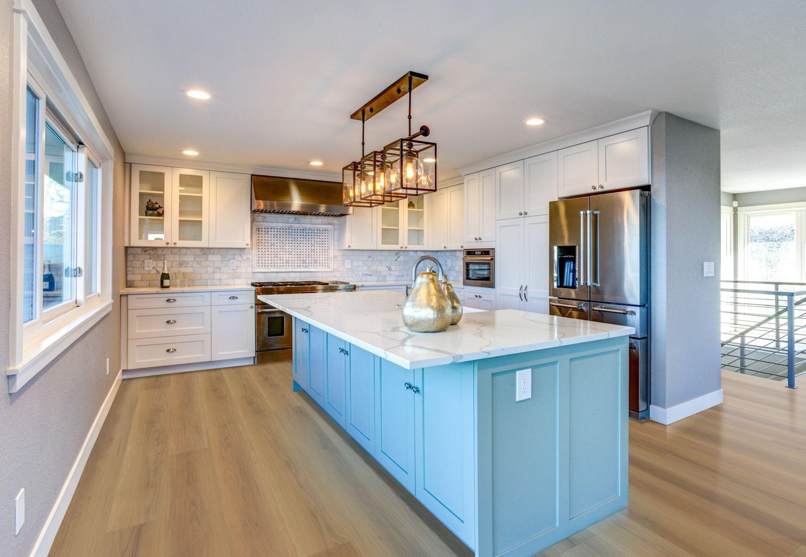 Beautiful luxury vinyl plank flooring in a home