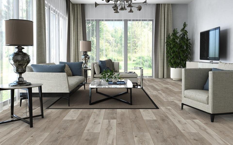 Beautiful laminate flooring in a home